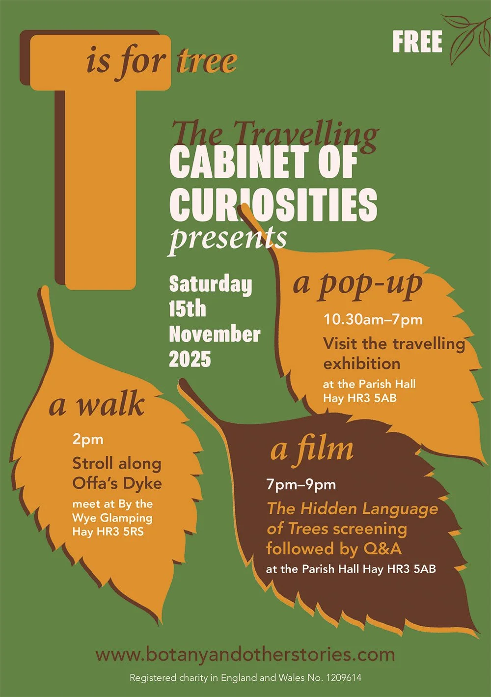 The Cabinet of Curiosities T for Tree 15 November 2025