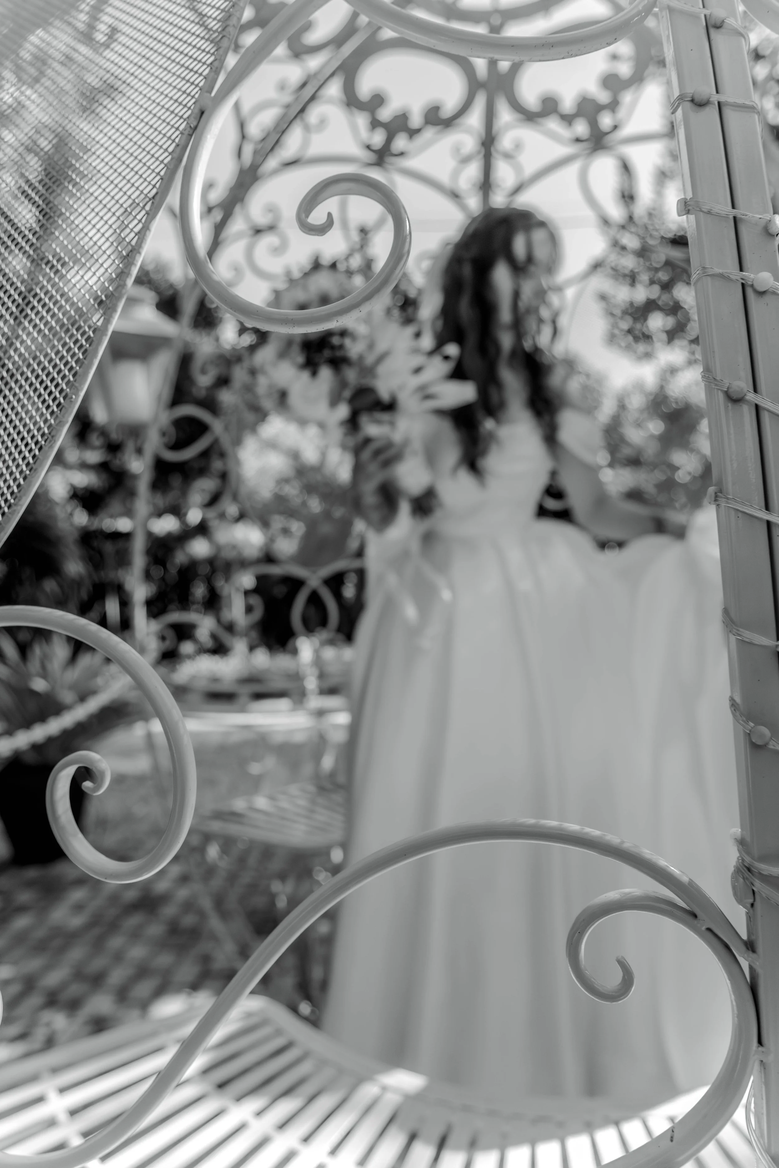 Artistic black-and-white film photography in a documentary style. 