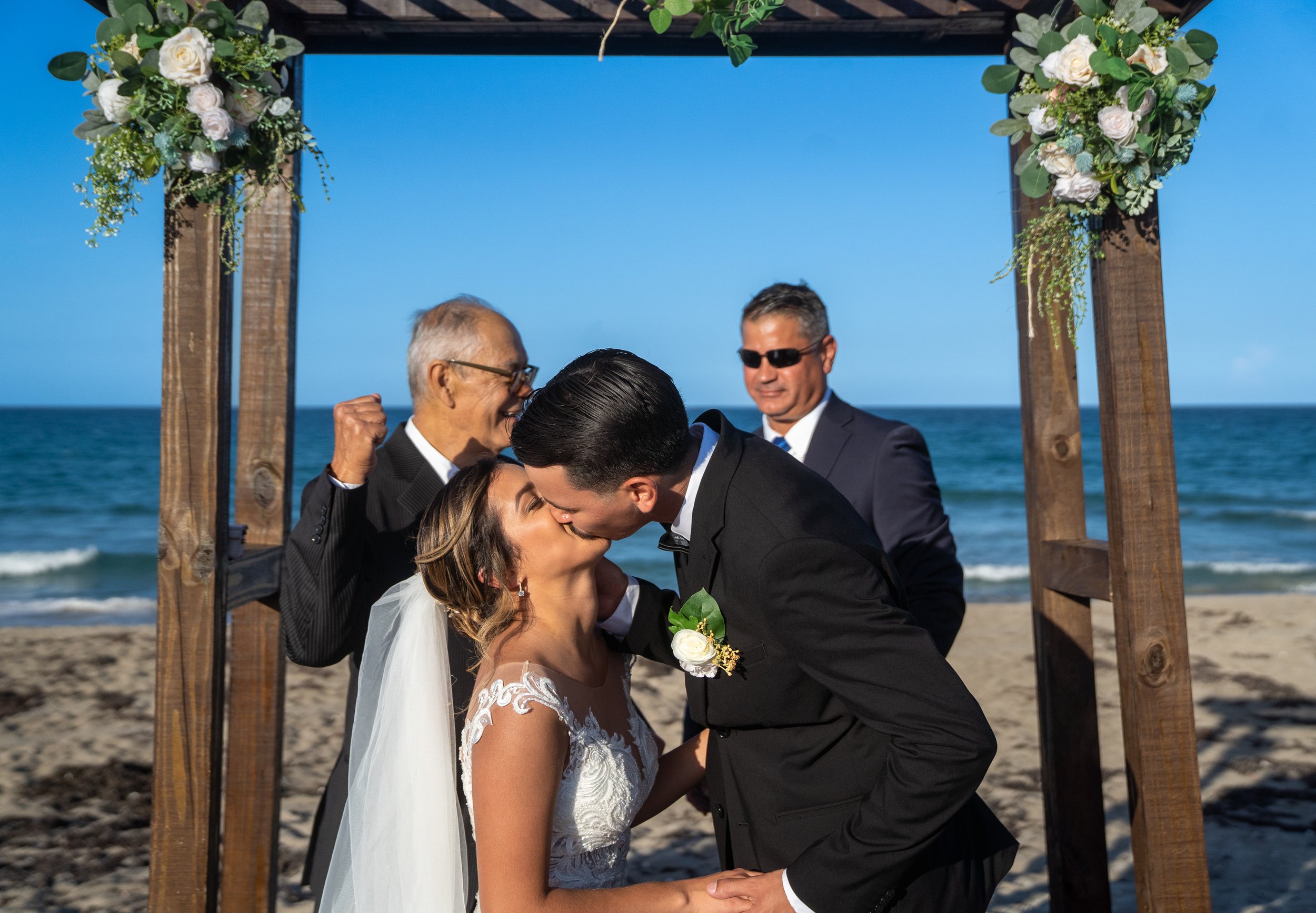That perfect, just-married moment