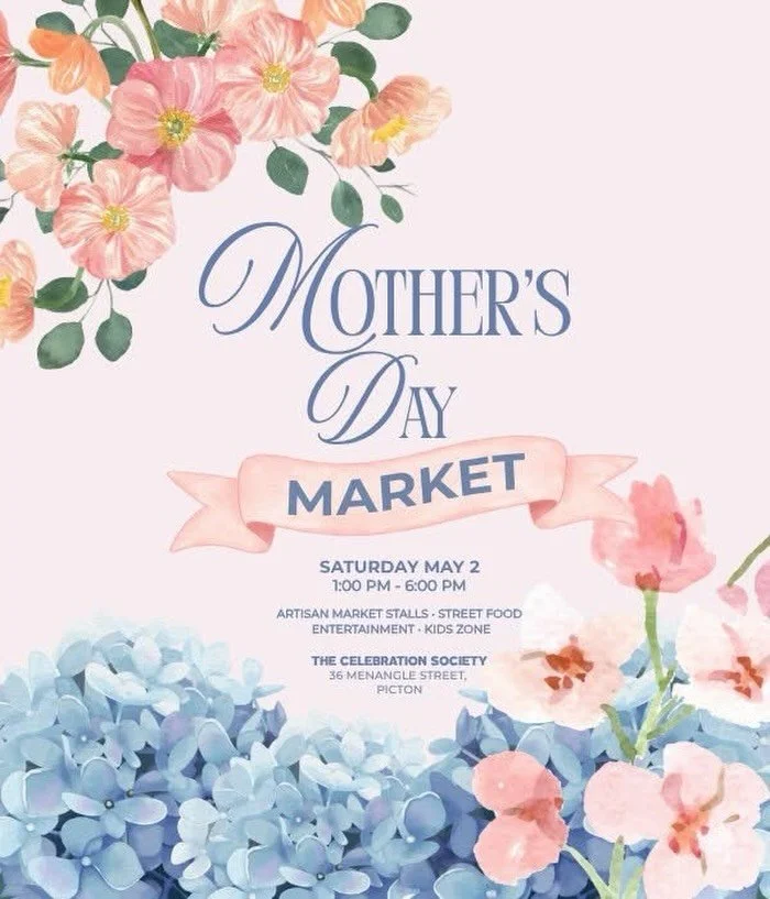 We are so excited to announce that we will be participating in @celebration.society stunning Mother&rsquo;s Day Market. 
Come down to Picton on Saturday 2nd of May!