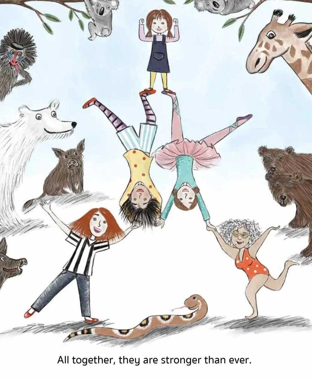 May we raise them 💪 

🎨 @davilynlynch
✍️ @dannikapatterson
📚 @wombat_books

📖 Final page of children's picture book HEAVY

#internationalwomensday