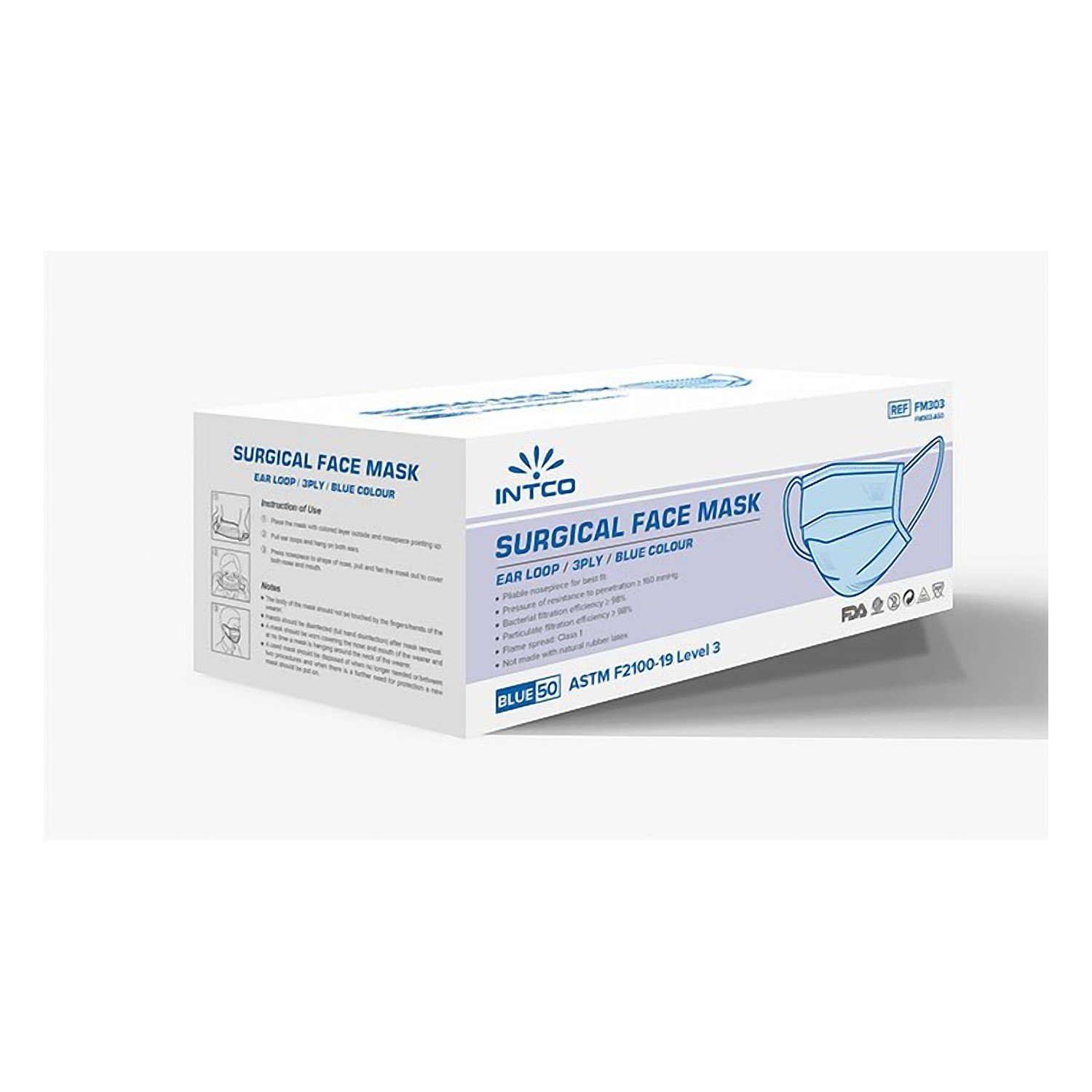 Intco Blue Surgical Face Mask