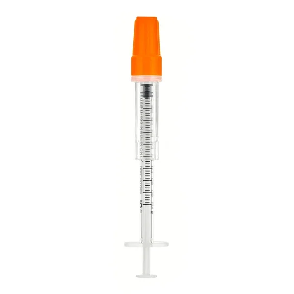 Sol-Guard Safety Insulin Syringe with Fixed Needle 29 Gauge x 1/2" (U-100 Insulin Only)