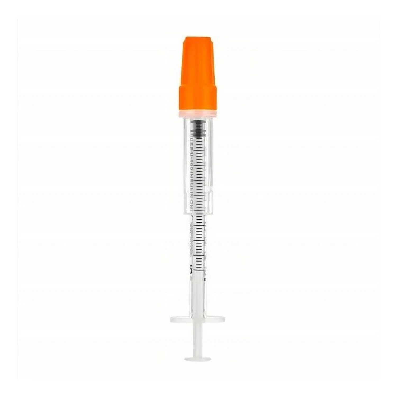 Sol-Guard Safety Insulin Syringe with Fixed Needle 29 Gauge x 1/2" (U-100 Insulin Only)