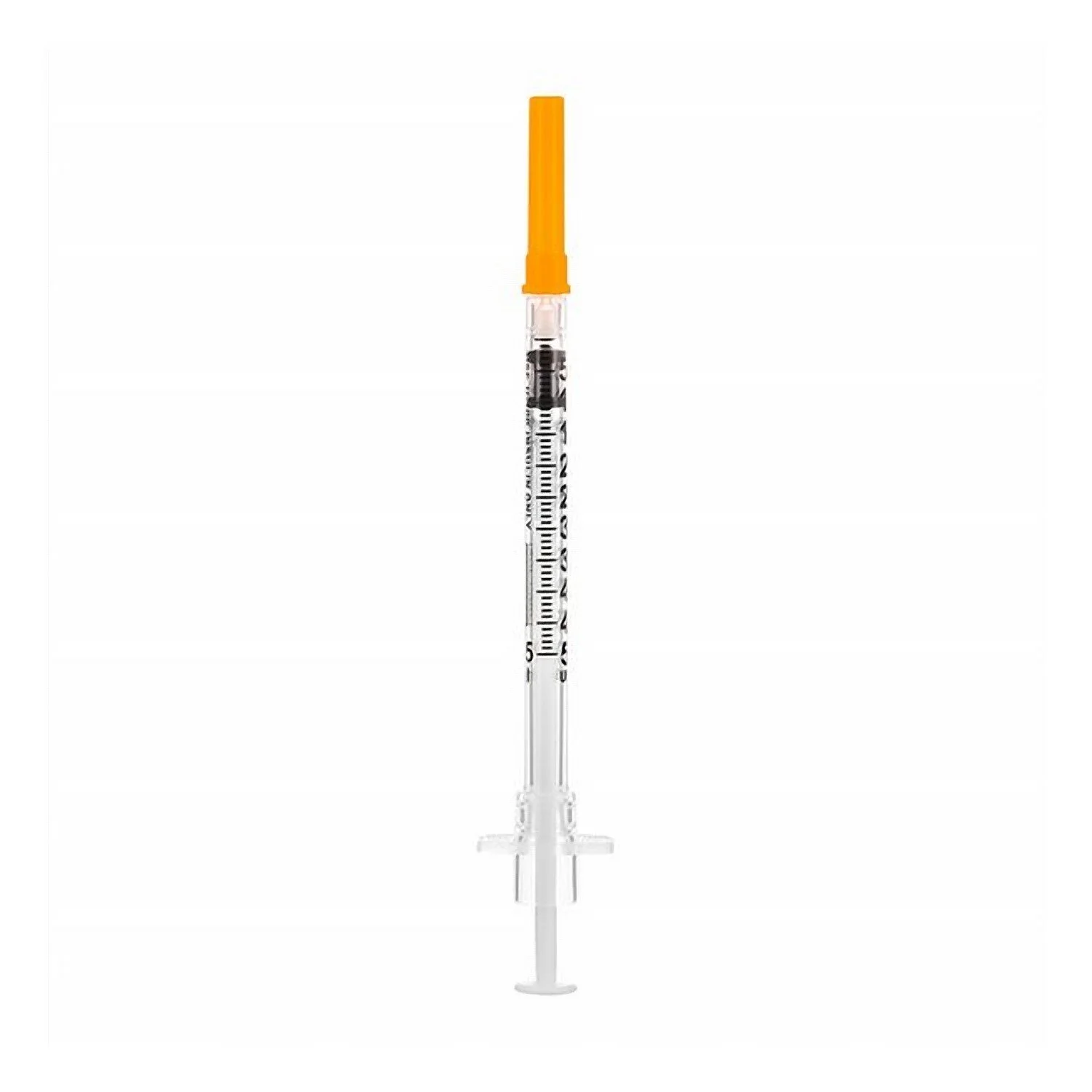 Sol-Care Safety Insulin Syringe with fixed Needle. (U-100 Insulin Only)
