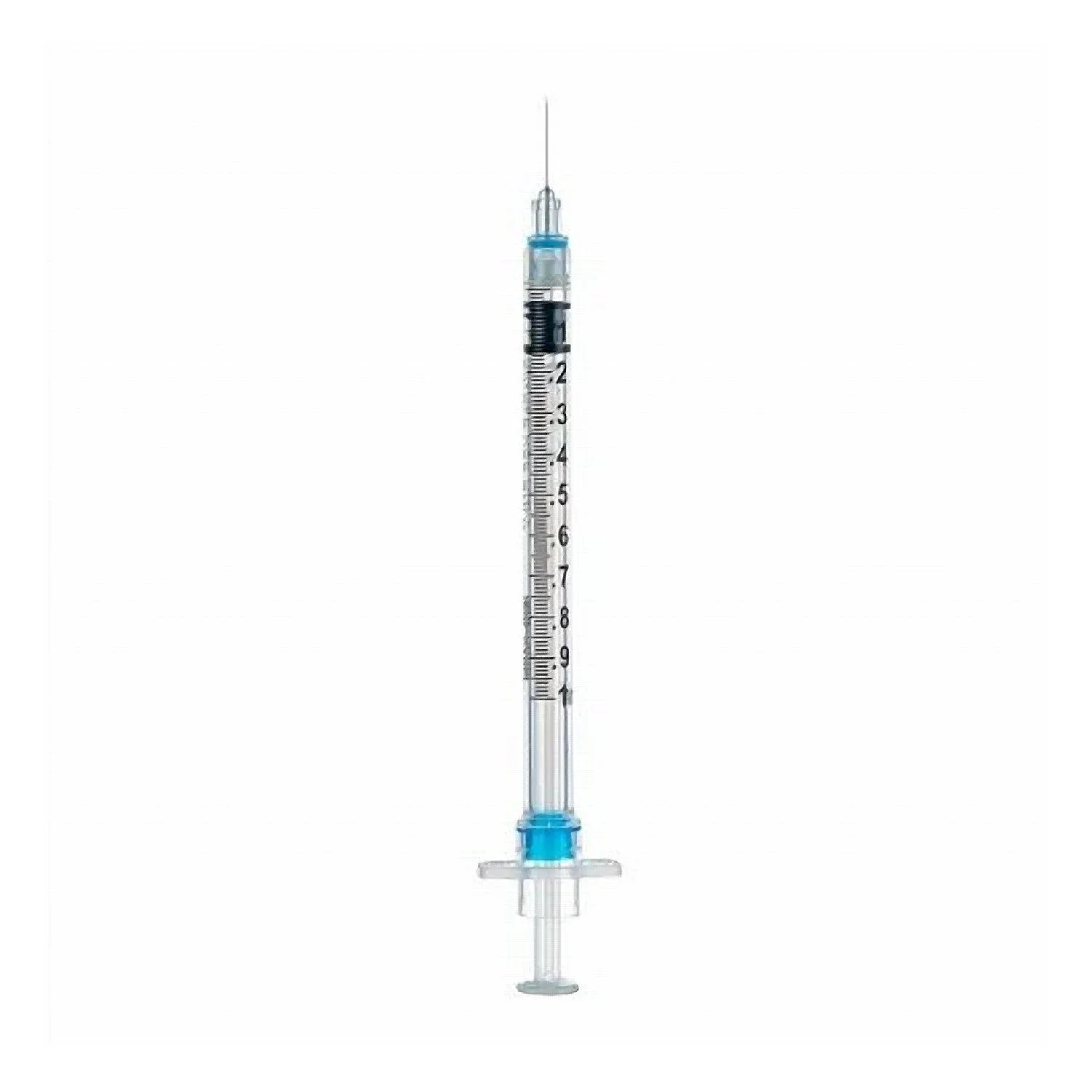 Sol-Care Safety Syringe with Fixed Needle.