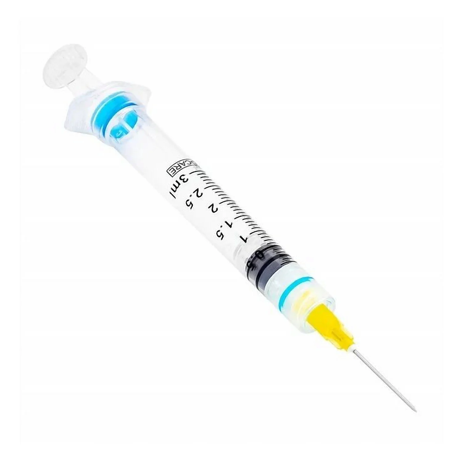 Sol-Care Safety Syringe with Exchangeable Needle.