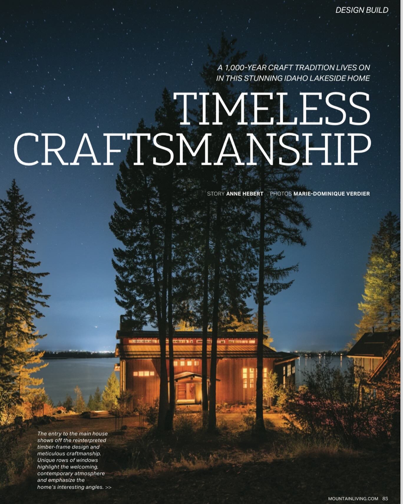 木 Thank you Anne Hebert @mountainlivingmag for featuring our project in your May/June issue and to @mdvphoto_architecture for your beautiful photography and making this happen for us.
&zwnj;
I am forever indebted to our clients and crew who made this