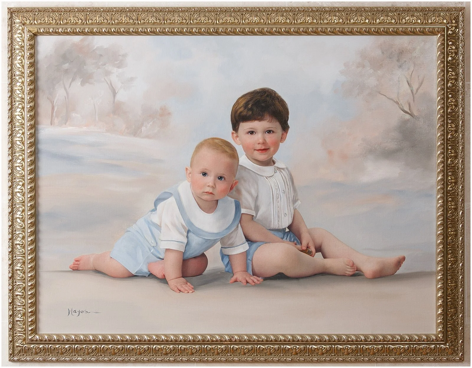 Hand-Painted Portraits Created to Become Family Heirlooms
