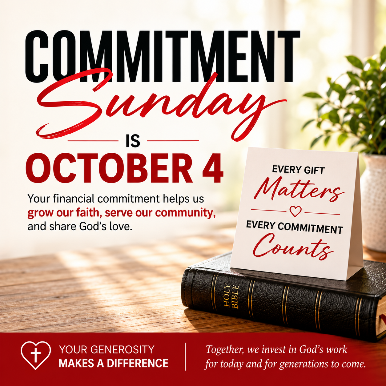 Commitment Sunday