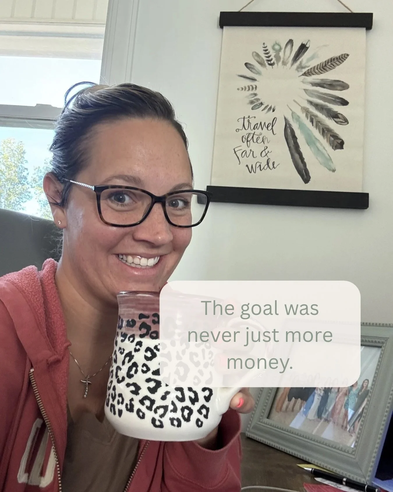 The goal was:
more freedom.
more peace.
more time with my family.
building a business that supports my life instead of consuming it.

And honestly?

That&rsquo;s why I care so much about helping business owners understand their numbers.

Because behi
