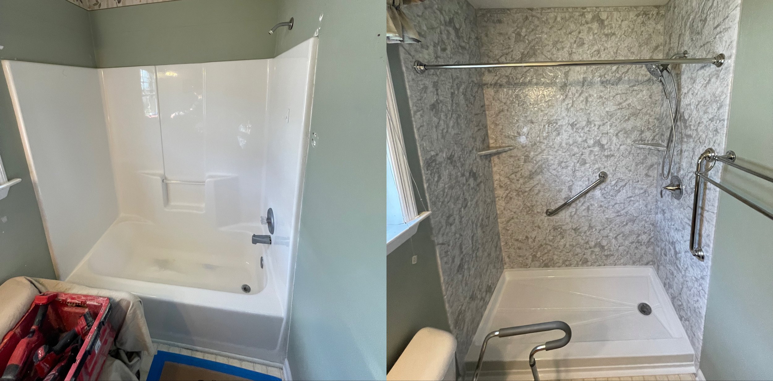 Real Shower Transformations:
From tub-to-shower conversions to complete shower replacements, our work reflects thoughtful design and careful installation.