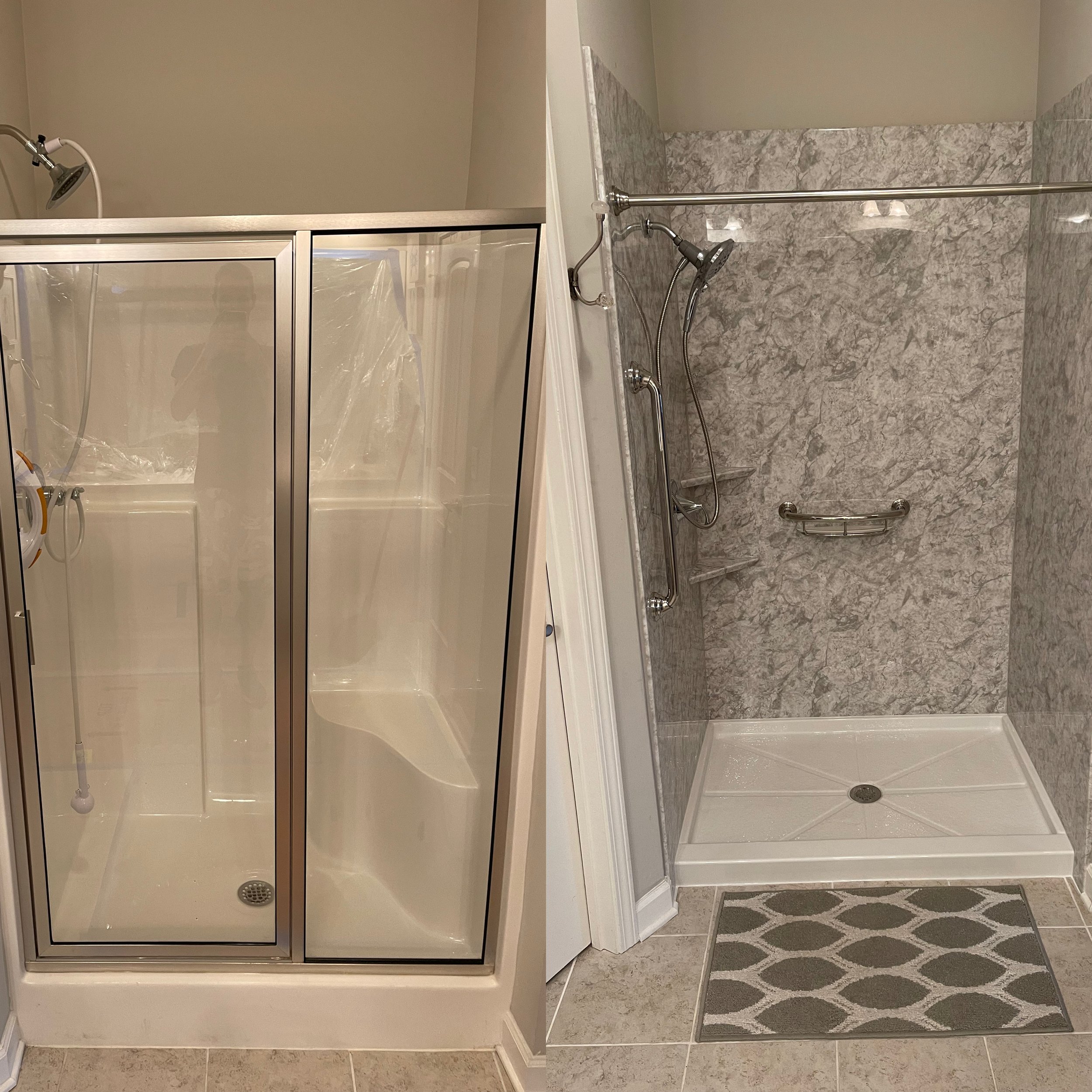 Real Shower Transformations:
From tub-to-shower conversions to complete shower replacements, our work reflects thoughtful design and careful installation.