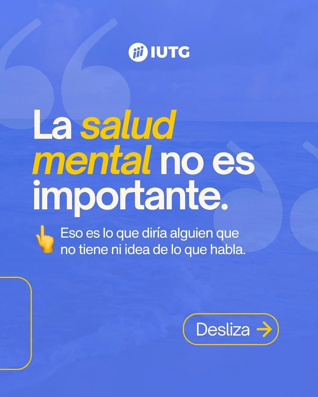 Prioriza tu Bienestar: Charla Gratuita sobre Salud Mental en el IUTG 🧠💭
El Instituto Universitario de Tecnología General Pedro María Freites (IUTG) te invita a una importante Charla Gratuita dedicada a un tema fundamental: la Salud M