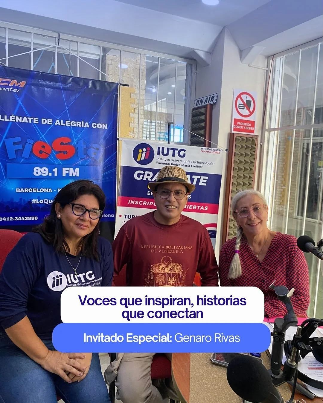 Cerramos una jornada enriquecedora en La Hora Universitaria.🎙📚
Tuvimos el privilegio de conversar con el destacado creador de contenido y Youtuber de turismo, Genaro Rivas, con el cual exploramos la fascinante intersección entre los viajes