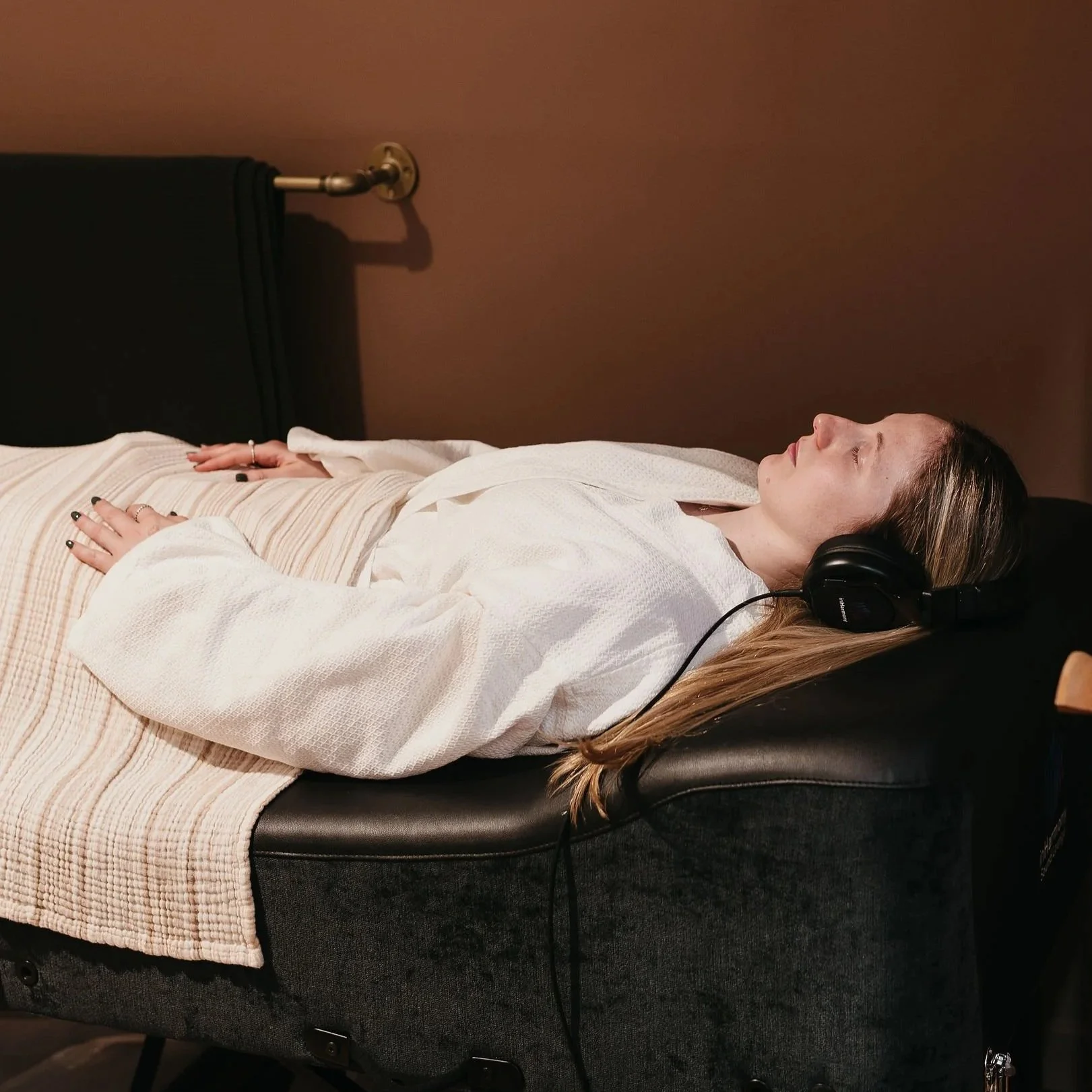 Man meditating