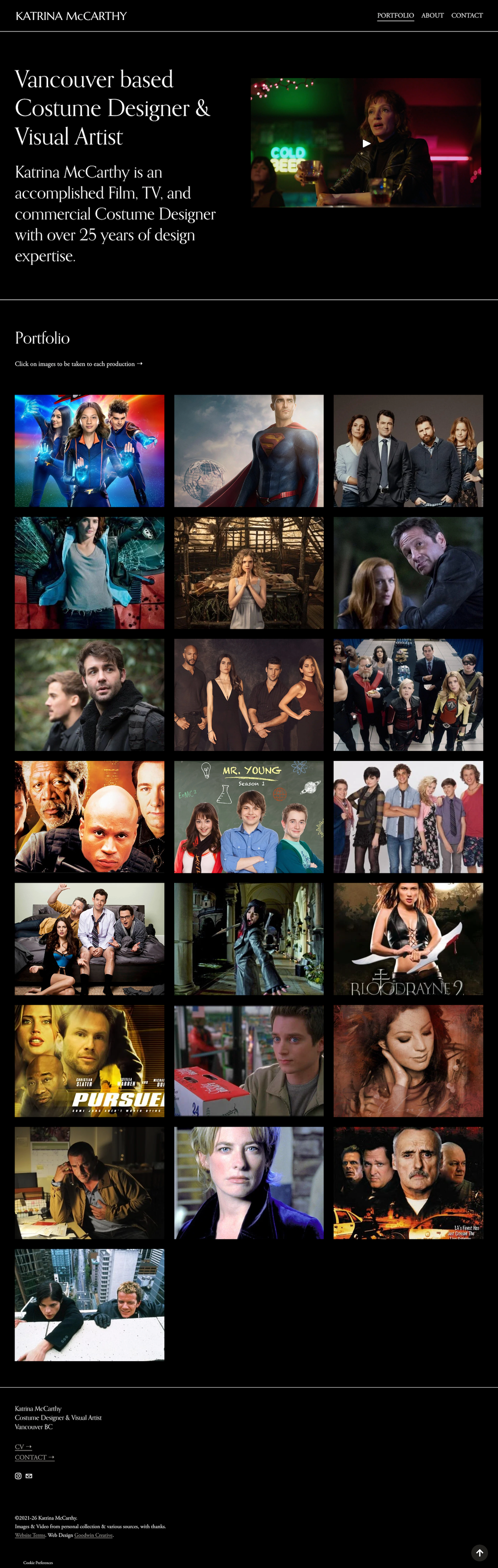 Katrina McCarthy Costume Designer Website Refresh