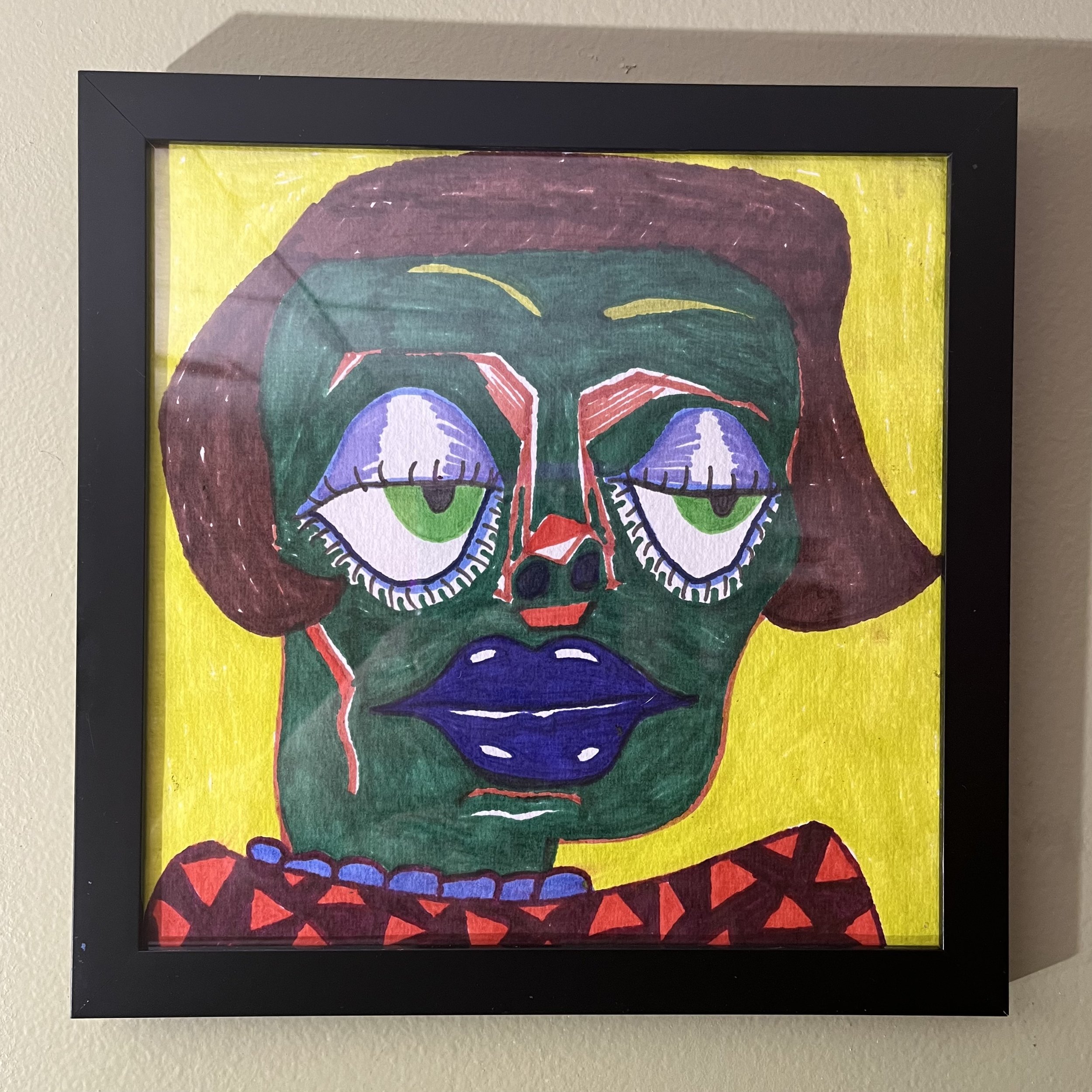 “Green Lady” 8 1/2" X 8 1/2"