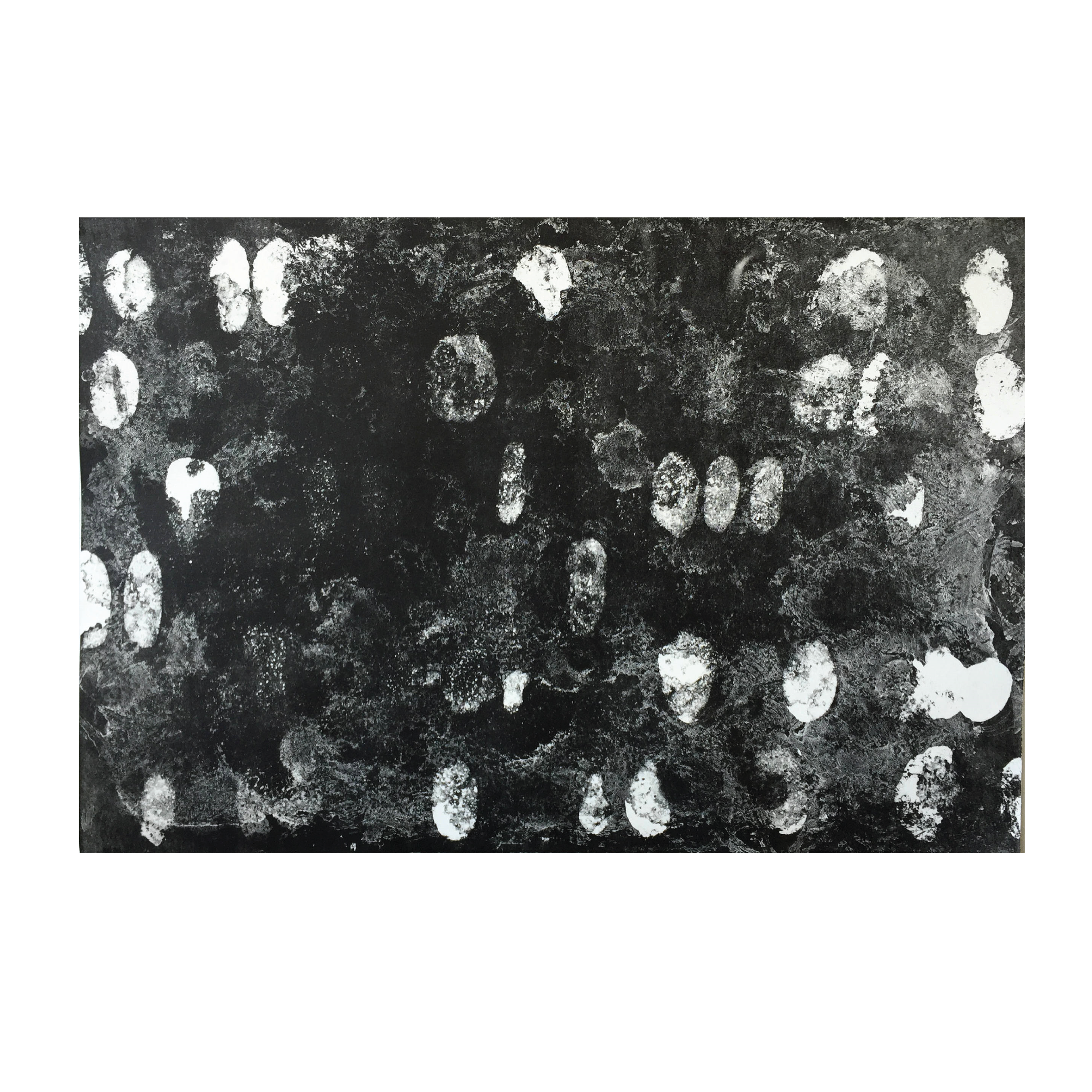 "Freefall" Hand Etched Lithograph Print 22"X30"