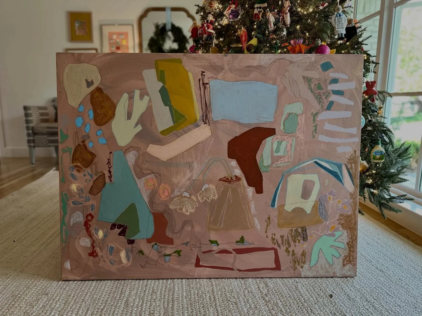 🎵A Few Lines Of A Song🎵 36&rdquo; x 48&rdquo; &bull; mixed media on canvas &bull; link in profile