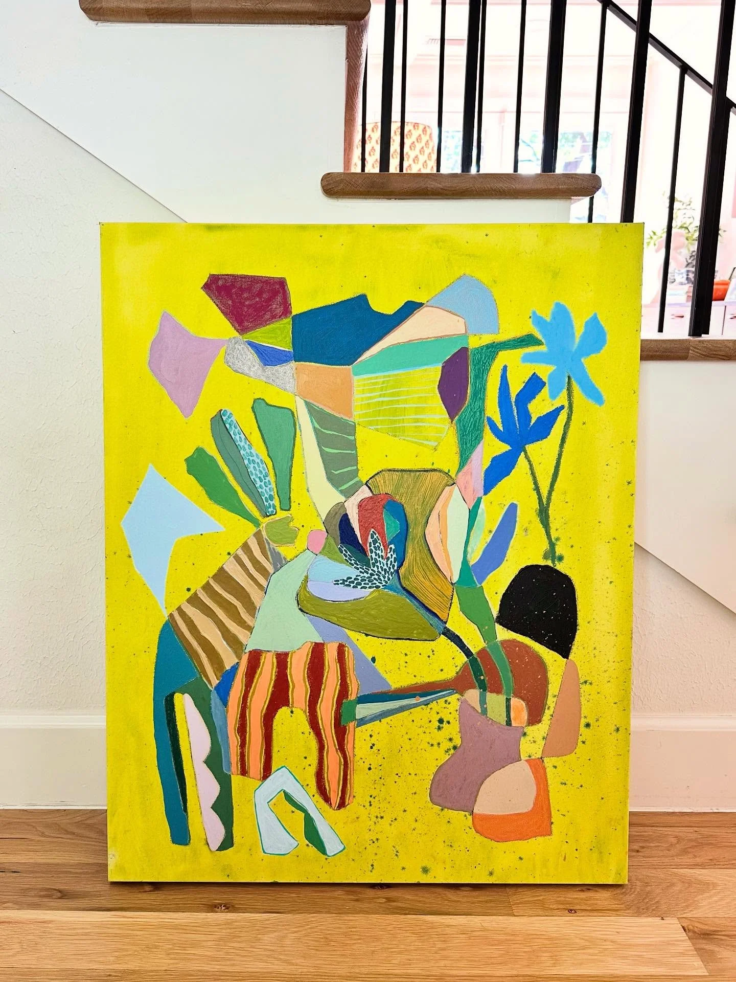 ✨Happy Where You Are✨24&rdquo; x 30&rdquo; &bull; mixed media collage on canvas &bull; link in profile
.
.
.
.
.
.
.
.
.
#collectcait