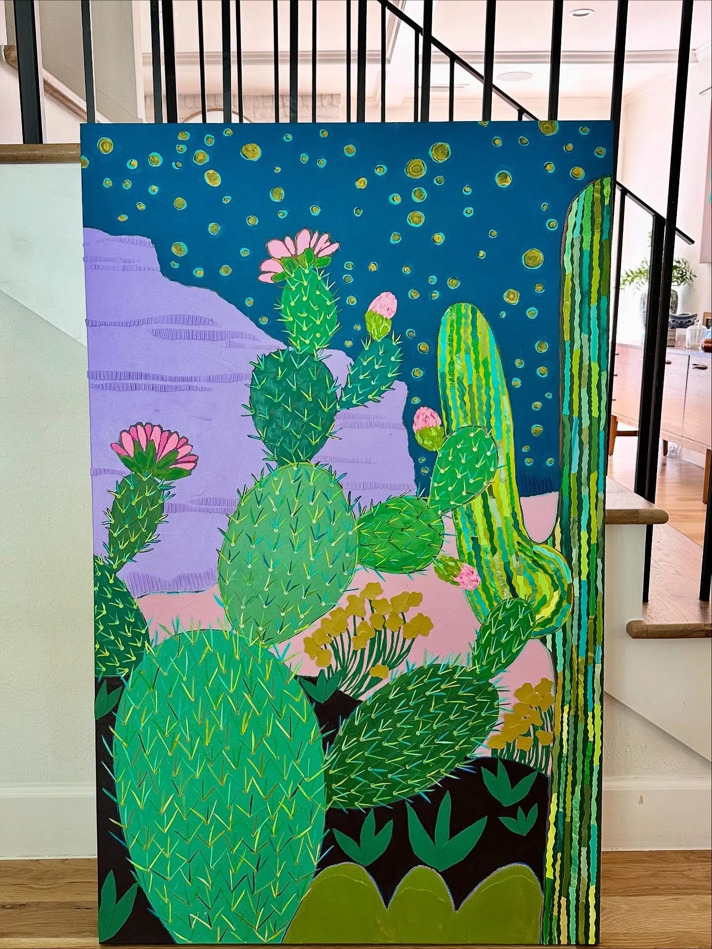 🌵Desert Slumber🌵30&rdquo; x 48&rdquo; &bull; mixed media collage on canvas &bull; link in profile
.
.
.
.
.
.
.
.
.
.
.
#collectcait