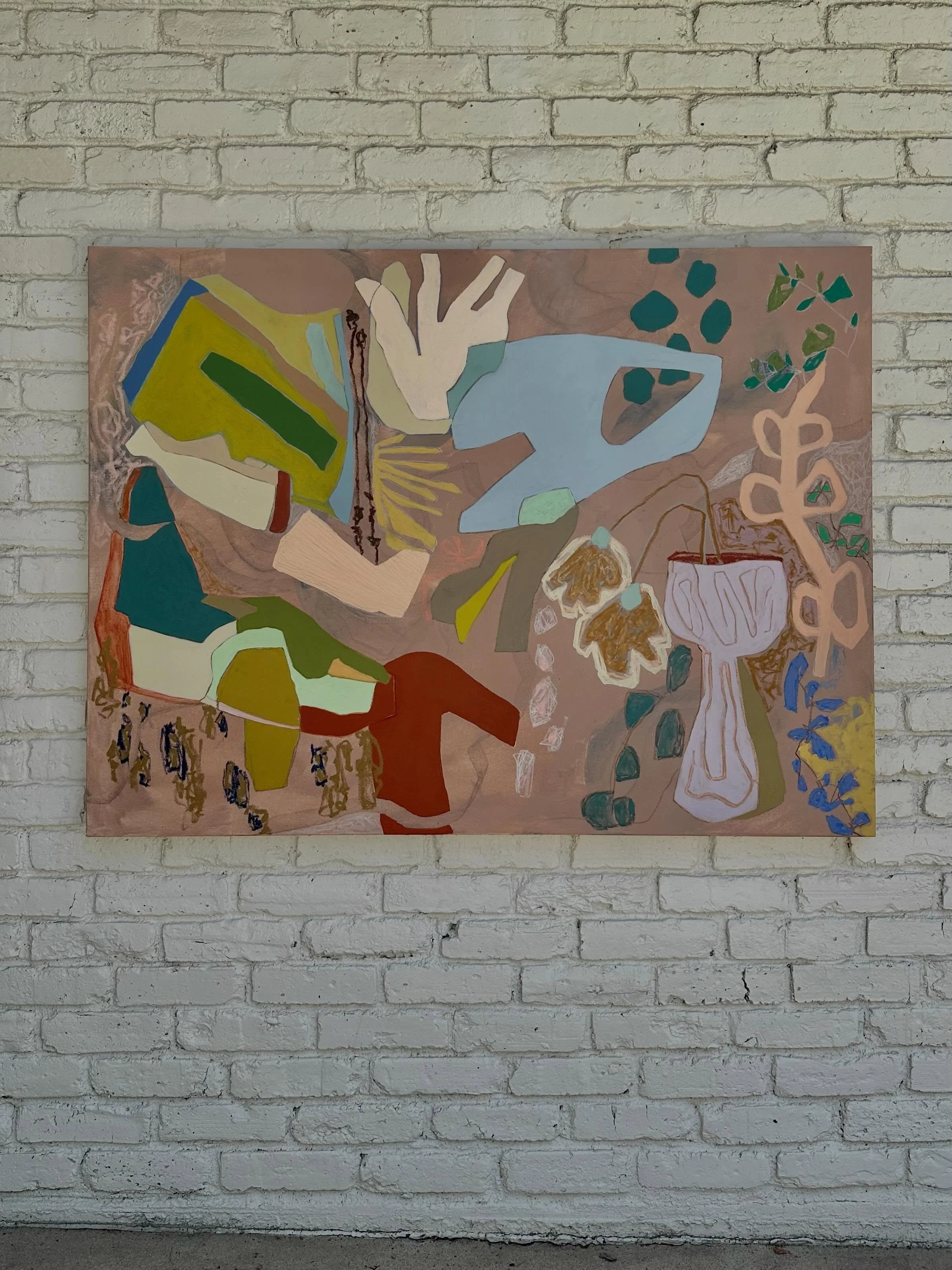 ✨Change the Ending✨ 36&rdquo;x 48&rdquo; &bull; mixed media on canvas &bull; link in profile &bull; Dallas/Ft. Worth friends can take art on approval for 48 hours to live with in in your space 💗