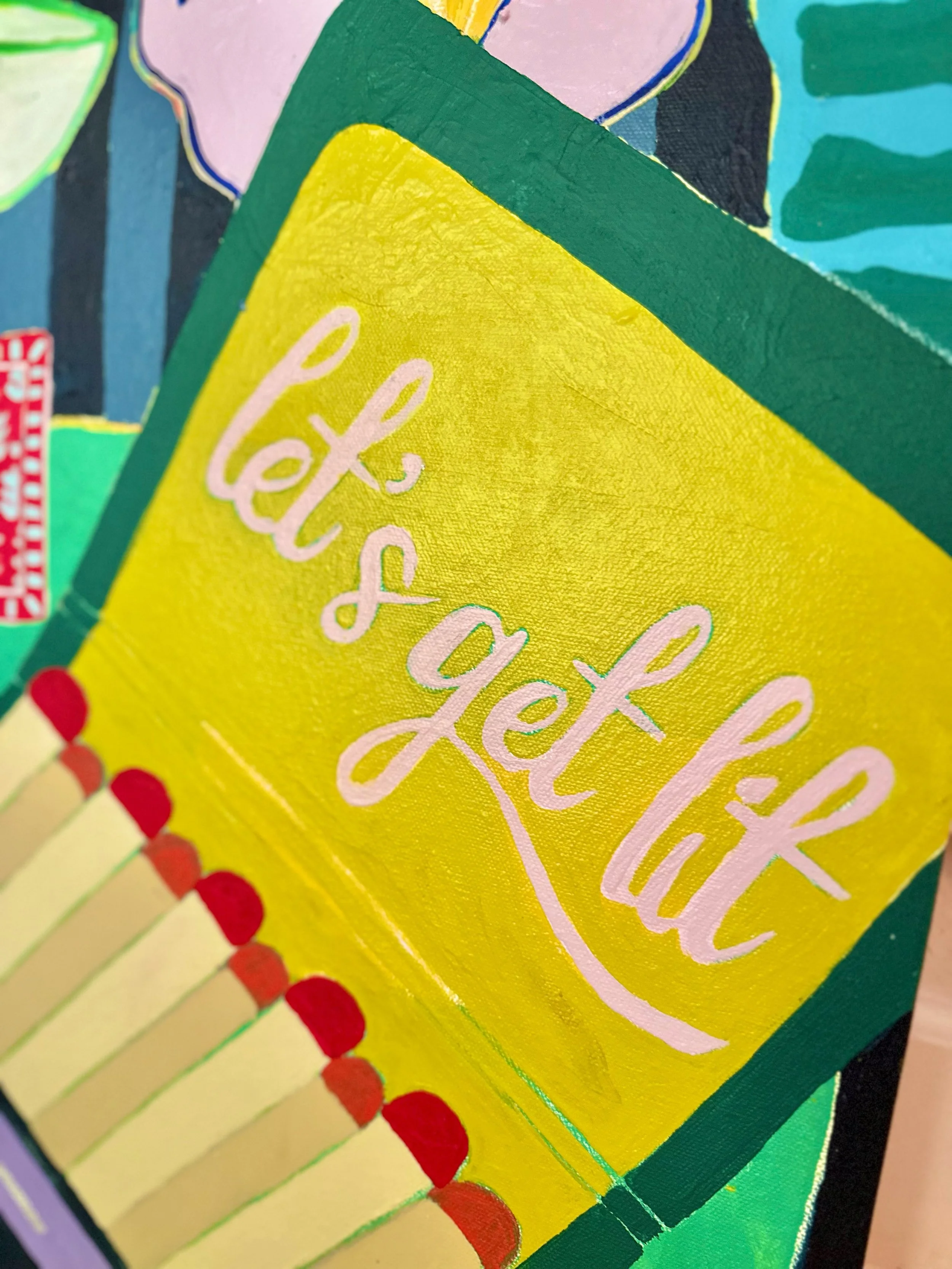 🔍close up of my newest still life, The Last to Leave🍸