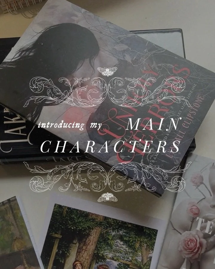 Thinking about my main characters today&mdash; I think I have a type and that type is sad girls who just wanna be loved and make very questionable choices 🤍

Find them in:
🌊 Lakesedge + Forestfall
🐺 Unholy Terrors
🦢 Tenderly, I am Devoured

(&amp