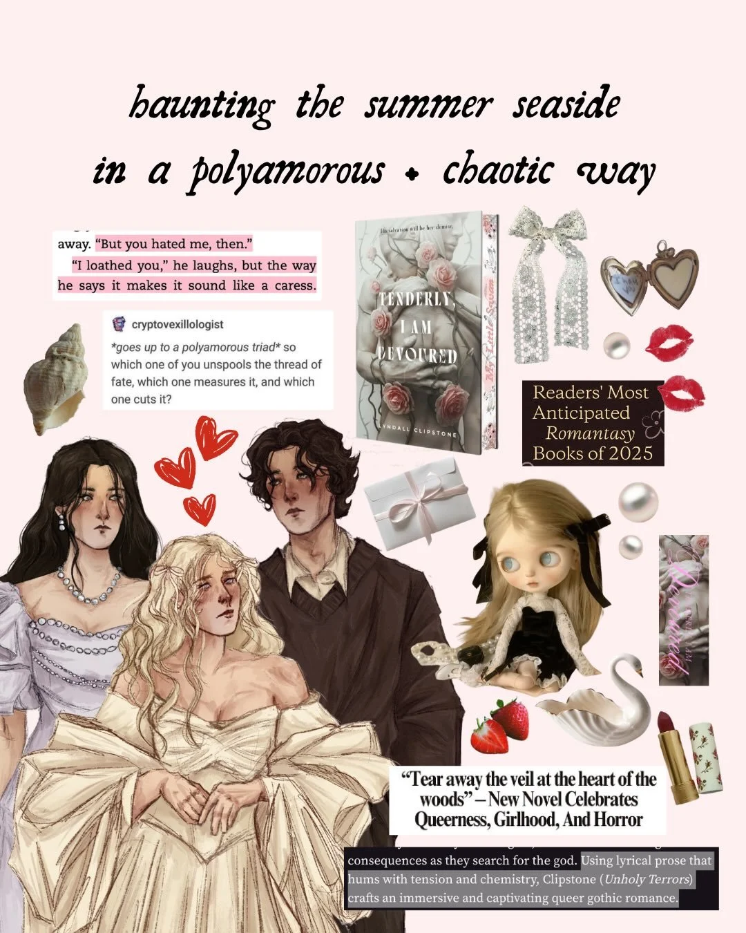 It&rsquo;s pride month + summer in the northern hemisphere which means you&rsquo;re contractually obliged to read about a girl married to a swan god whilst falling in love with her two best friends 🦢🪽🤍