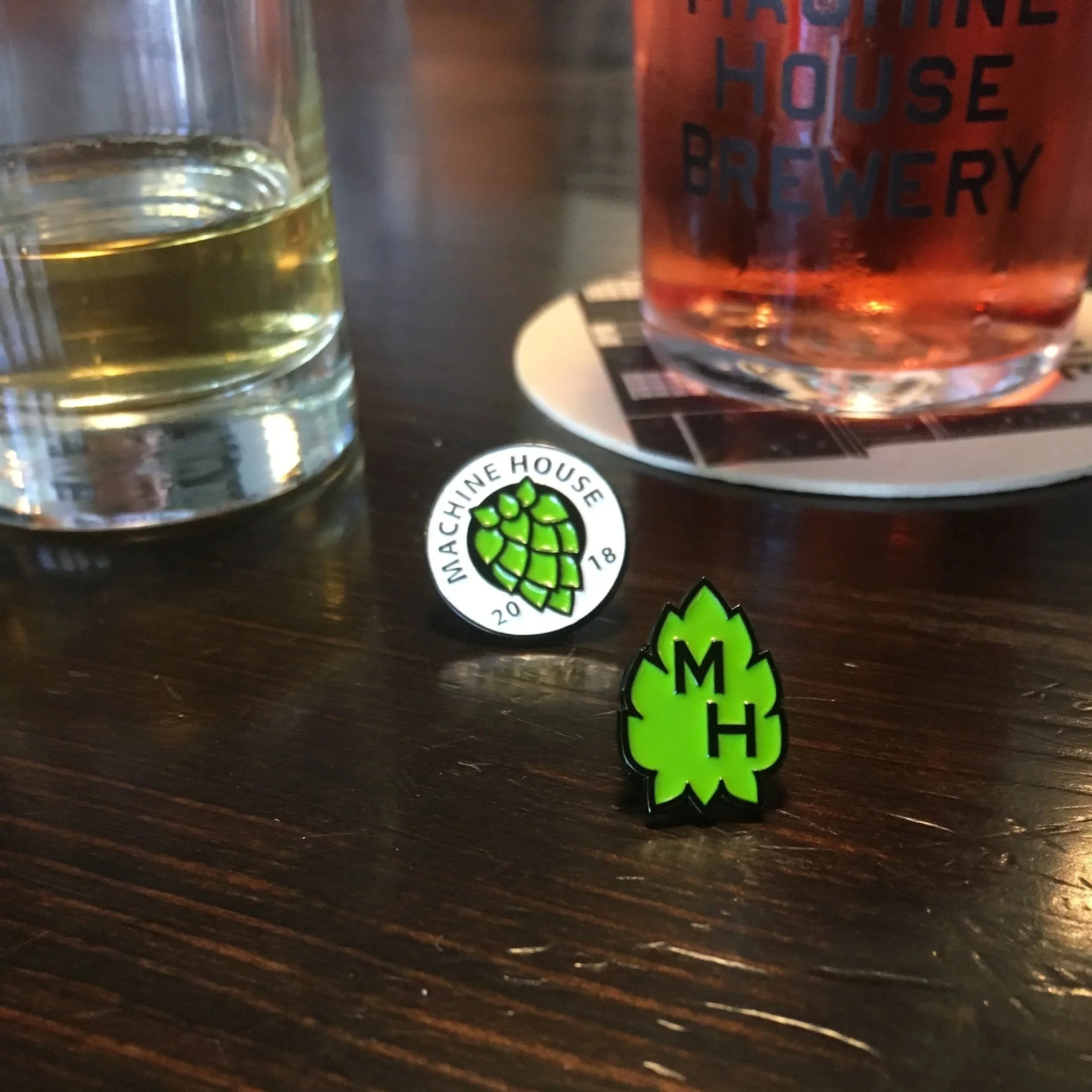Machine House Brewery Enamel Pins