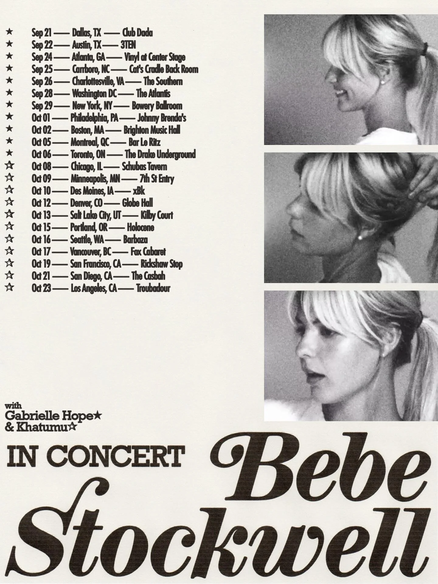 @khatumu is going on tour with @bebe.stockwell this fall ✨