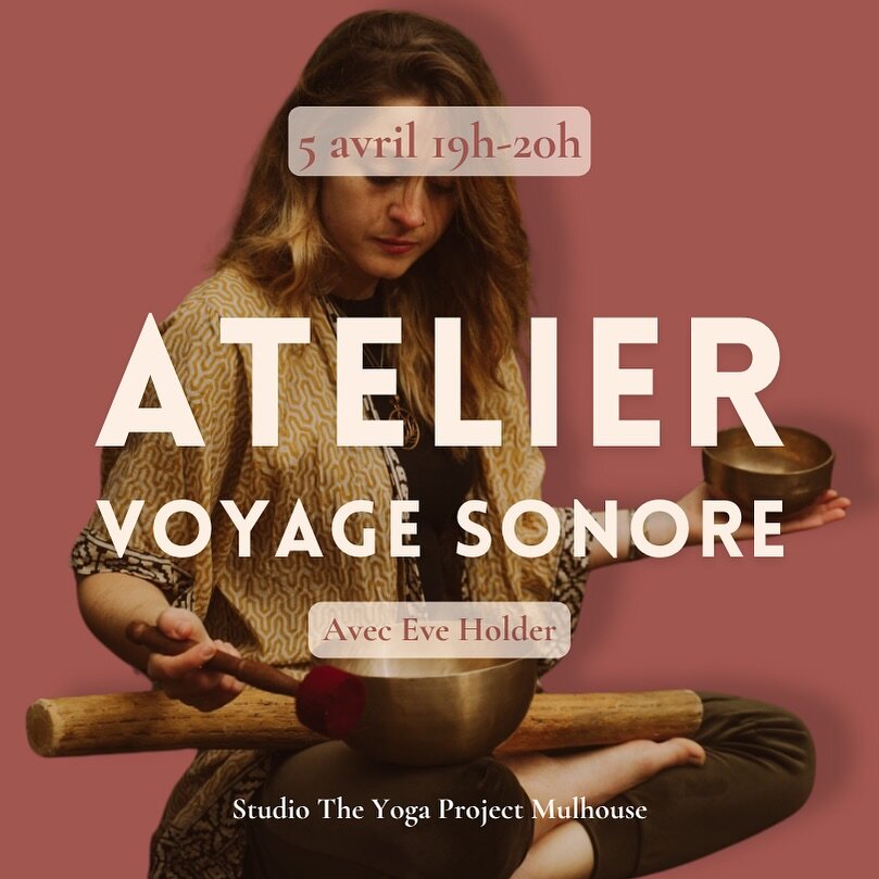 Voyagez dans une relaxation profonde aux sons des bols tib&eacute;tains avec Eve Holder @dalchini_massage - le 5 avril de 19h &agrave; 20h
____
Tarif: 22&euro;
Inscription: sur notre site theyogaproject.fr (lien en bio) 

#voyagesonore #BolsTib&eacut