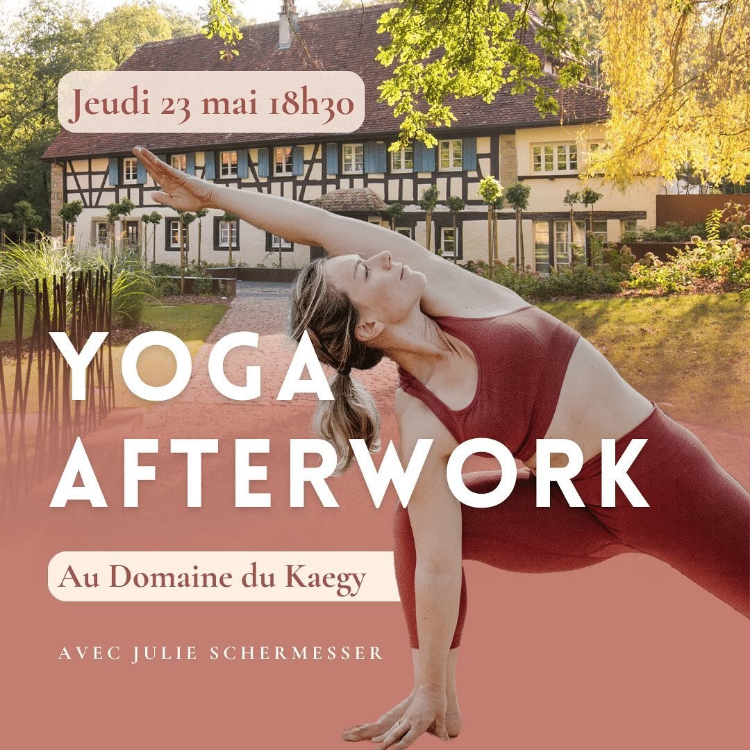Yoga afterwork au domaine du Kaegy avec Julie @jsyogini @ledomainedukaegy - jeudi 23 mai 18h30
.
D&eacute;couvre notre belle communaut&eacute; de yogis et fait de nouvelles rencontres &agrave; travers cet &eacute;v&eacute;nement m&ecirc;lant bien-&ec