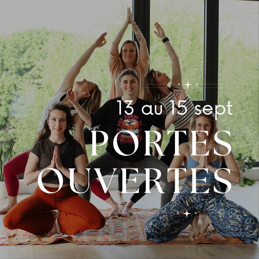 Venez d&eacute;couvrir notre studio et ses professeurs lors de nos portes ouvertes du 13 au 15 sept. 
. 
Profitez de ce moment pour tester nos cours gratuitement (si vous n&rsquo;&ecirc;tes pas encore membre) et d&eacute;couvrez ainsi la grande vari&