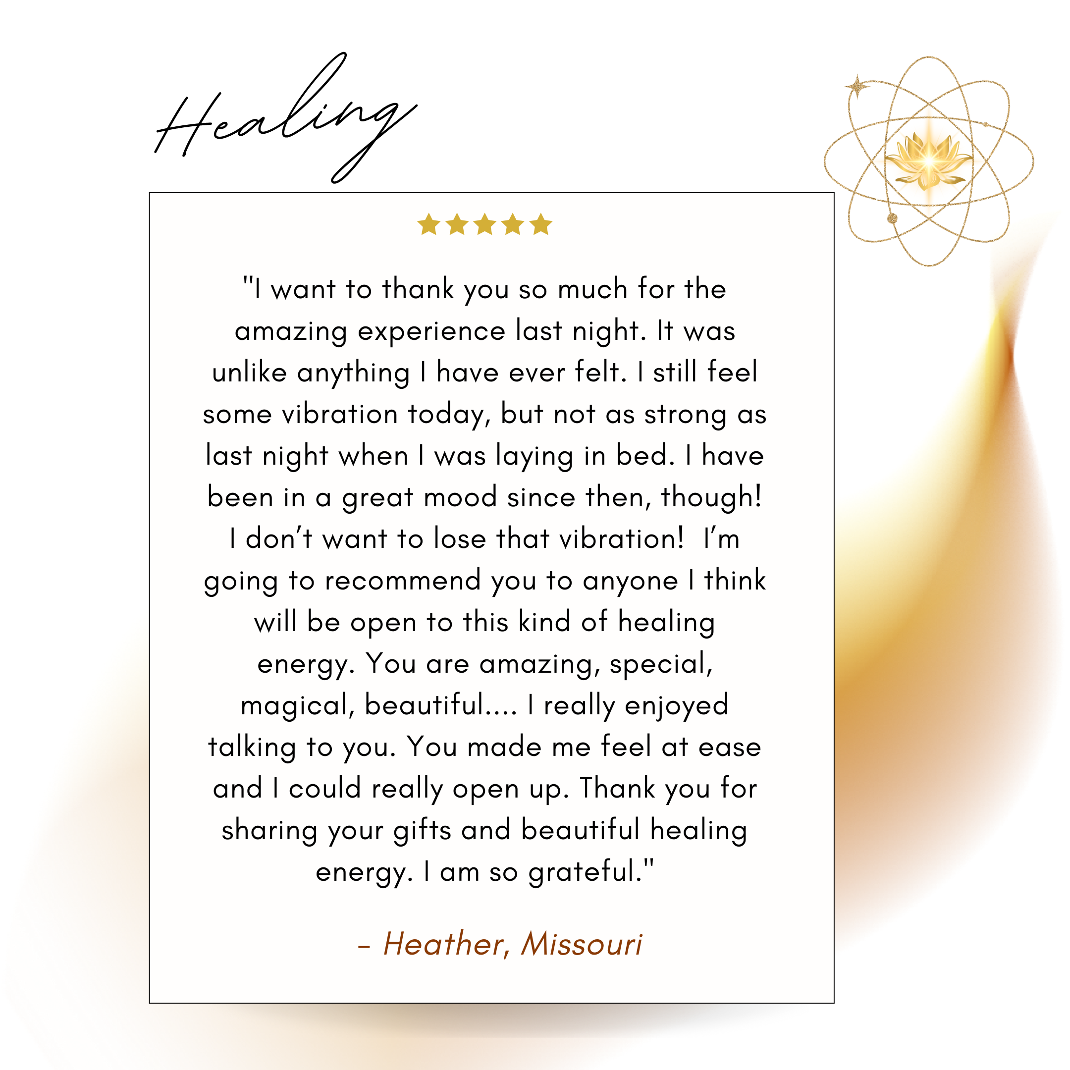 Healing Testimonial High Priestess Alchemy