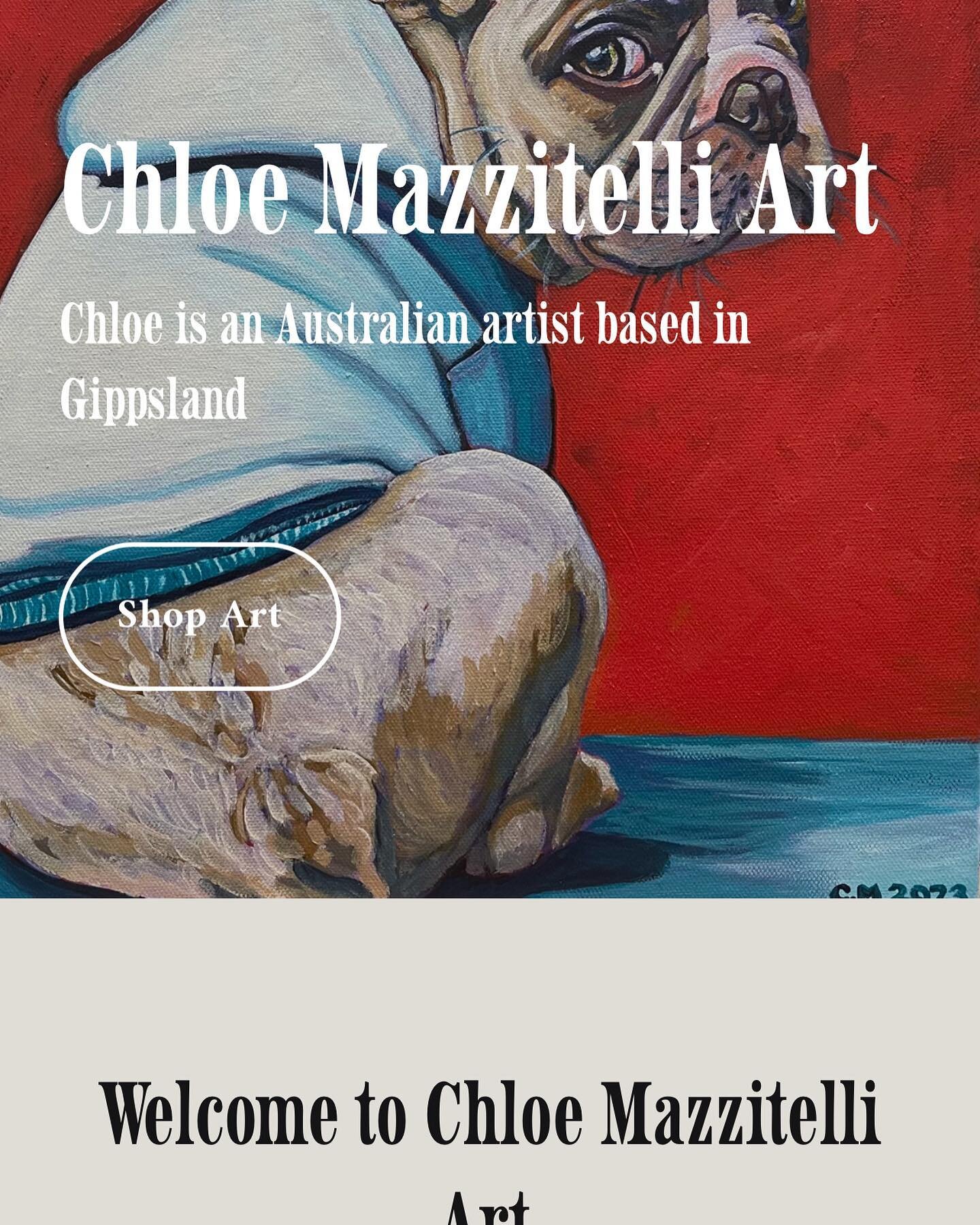 With the help of my amazing brother my art website is now live! Check it out! Link via my Instagram and Facebook page.  #chloemazzitelliart.com.au