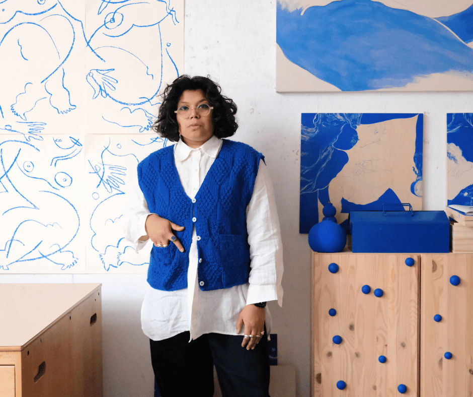 Answers on a postcard… from artist Laxmi Hussain