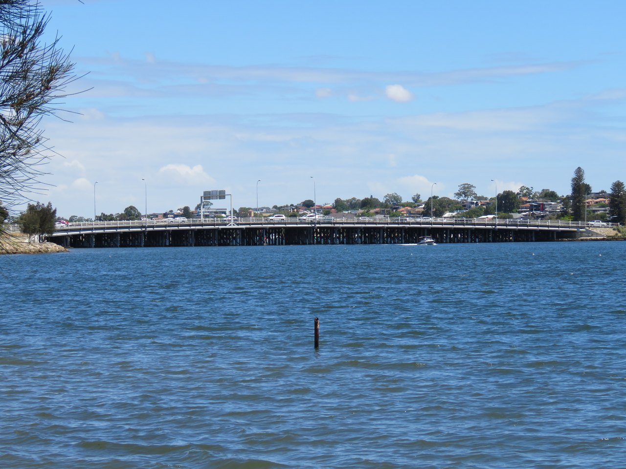 Canning Bridge spanning the Canning River, seen from the north