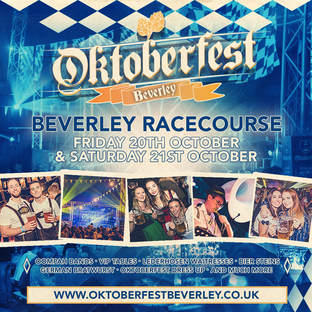 Oktoberfest is arriving in Beverley for the very FIRST time! For an amazing THREE sessions!

Live Music, German Bier, Oktoberfest Benches, Oktoberfest Games, Lederhosen, Dirndl, Bratwurst, More Bier and fun! 🍺

Make sure you register for Oktoberfest