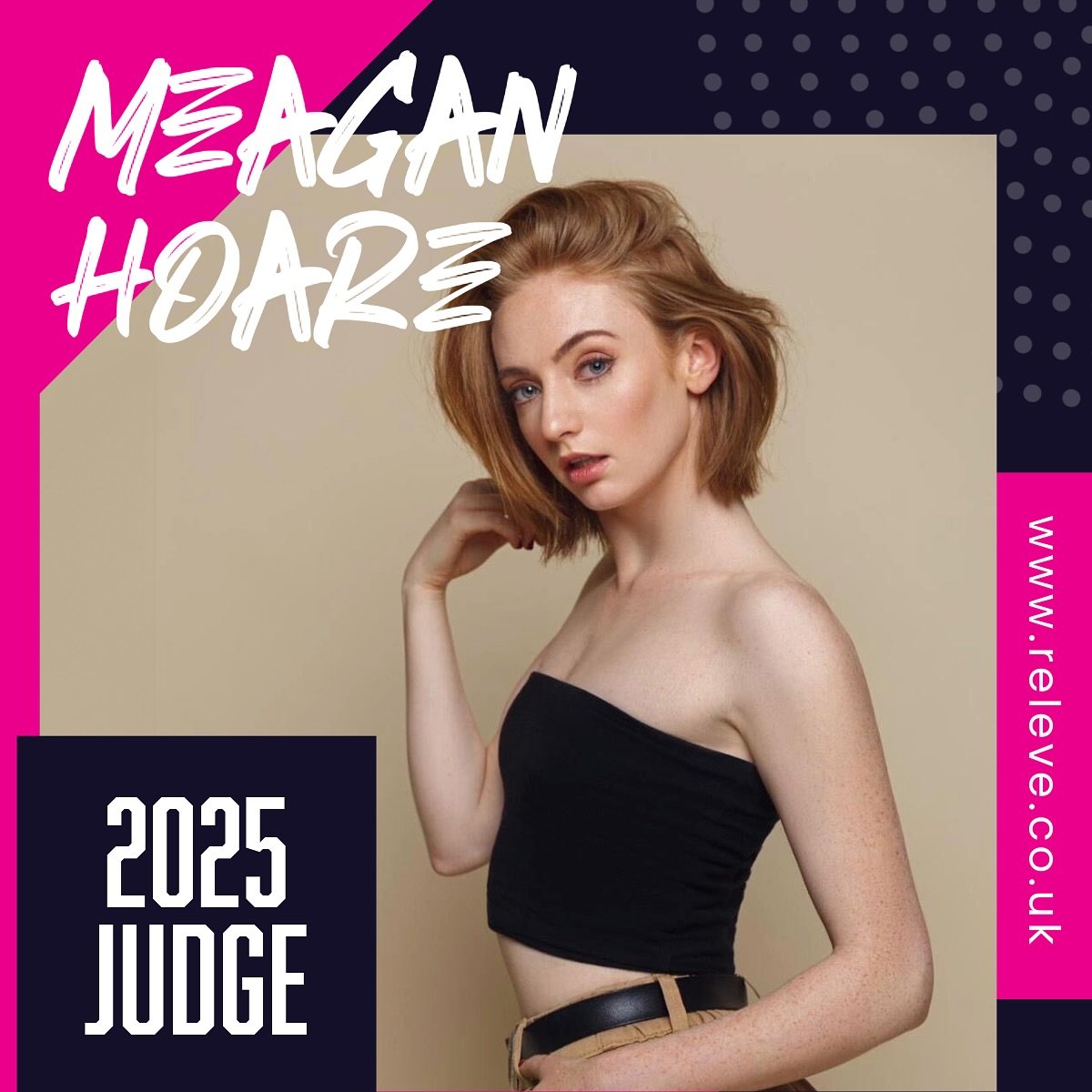 ✨📣 RELEV&Eacute; JUDGE ANNOUNCEMENT 📣 ✨

Introducing @meaganhoare as a #relevedance2025 Judge! We are beyond excited and honoured to have you onboard Meagan. Welcome to the @relevedanceevents family. 
Stay tuned for more about the magnificent Meaga