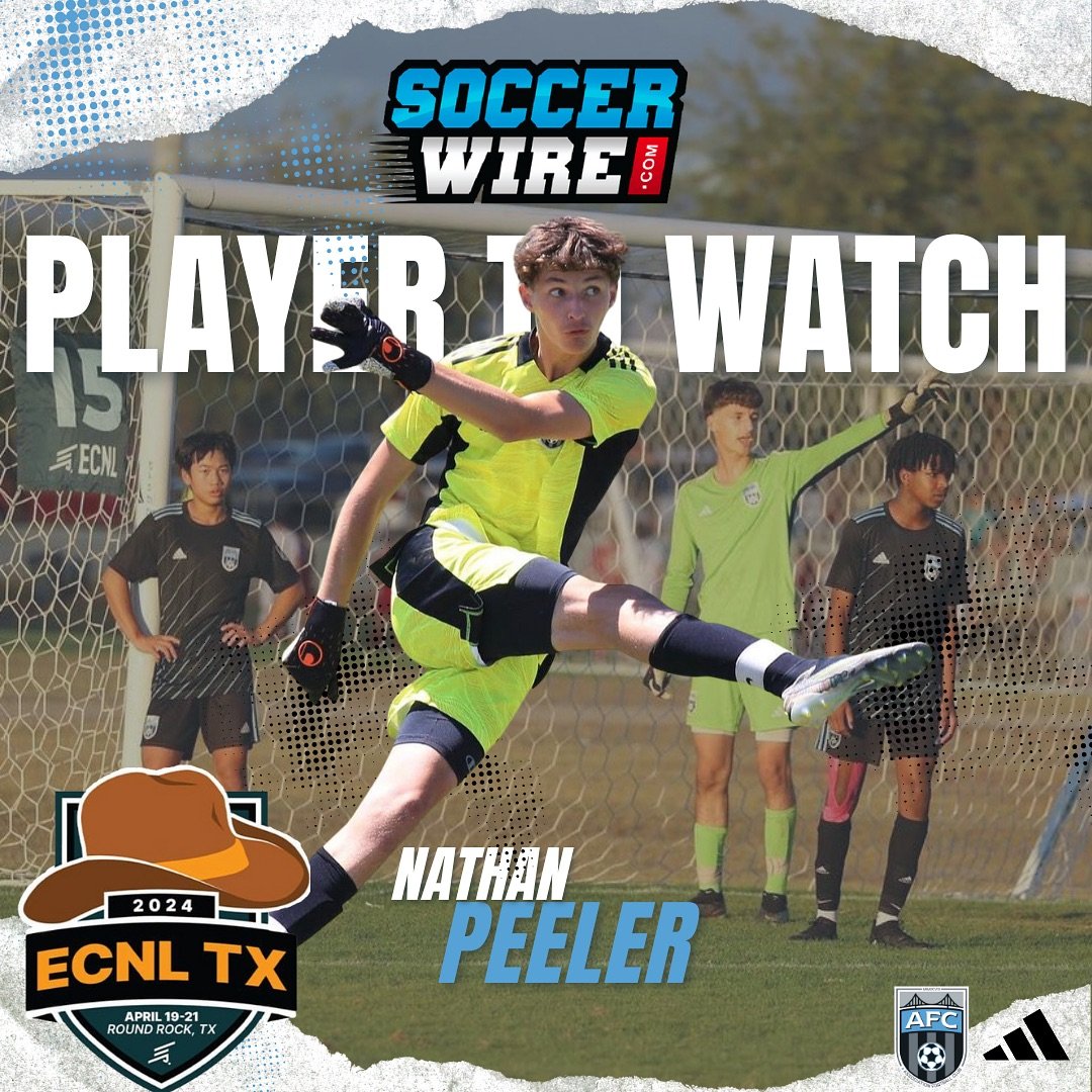 Congrats to 2008 GK, Nathan Peeler, for being named to the Soccer Wire Players to Watch list for the ECNL Texas event. In Soccer Wire&rsquo;s words: Possessing excellent glove and footwork, Peeler has risen to the top of the 2008 goalkeepers. In a No