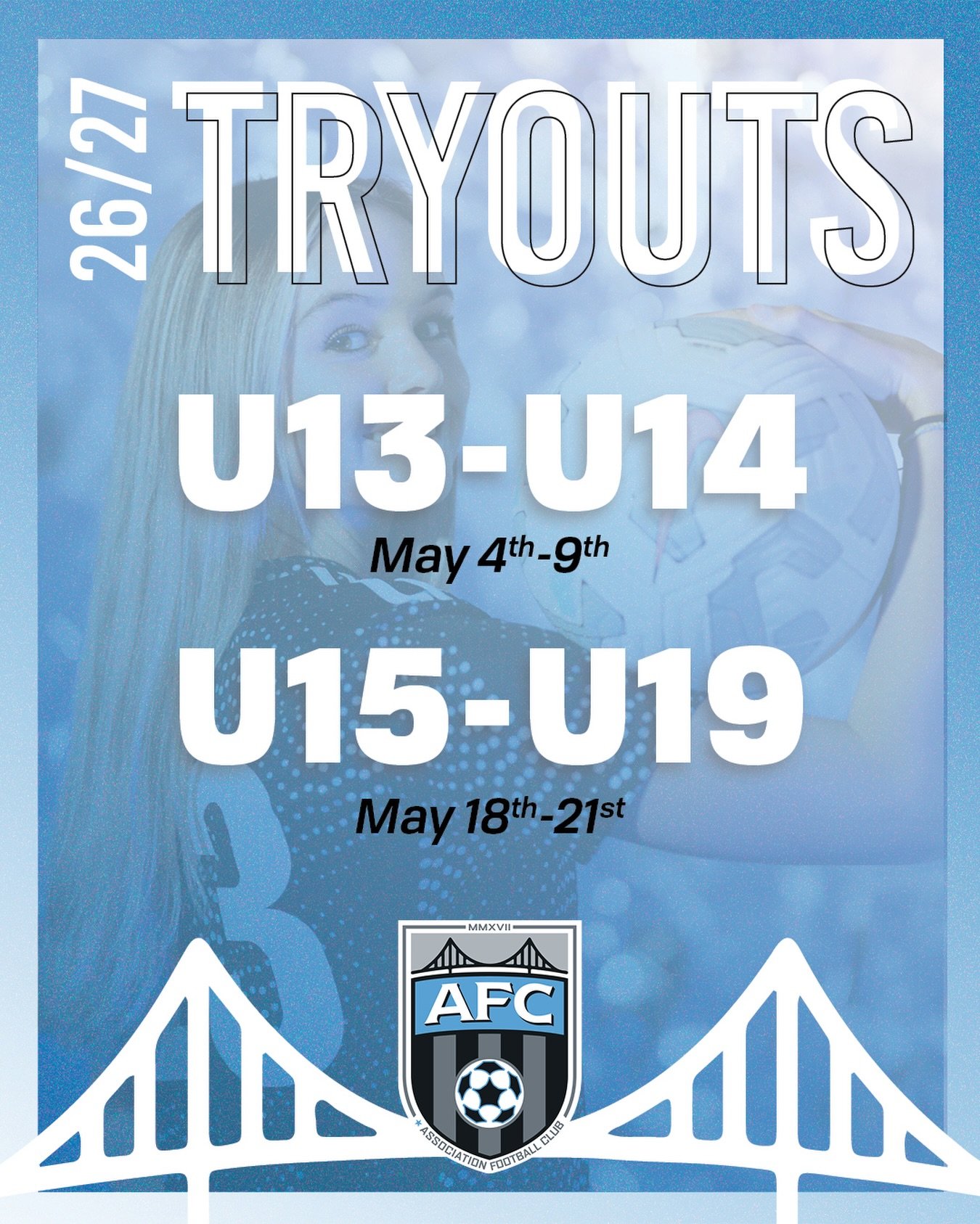Association FC tryouts are live for the 2026-2027 season! Coaching slate and further details coming soon.

Visit associationfc.org/tryouts for full details and registration.

#AFC #ELEVATE