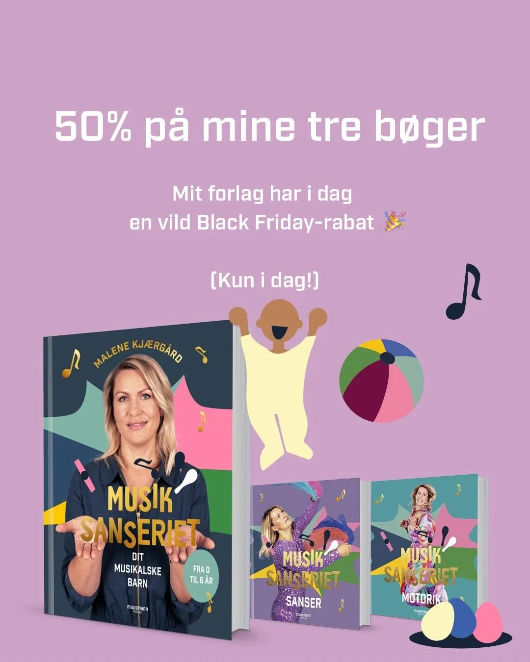 I dag kan du k&oslash;be mine tre b&oslash;ger med 50% rabat, da mit forlag har valgt at lave en vild Black Friday rabat💥

Jeg kender selv til at have en lille &oslash;konomi, s&aring; hvis du ikke har haft mulighed til at investere i dem, er her di