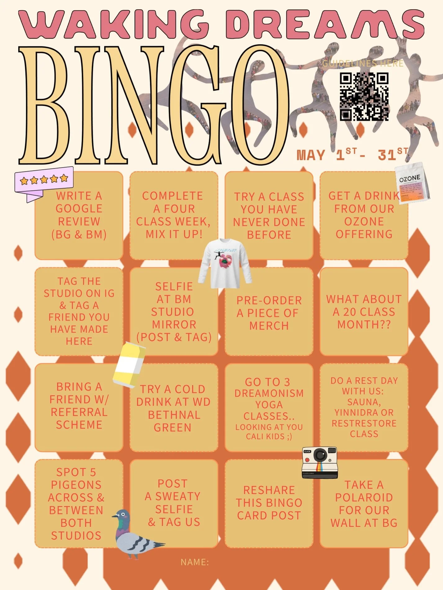 Pub Quiz? Nah, it&rsquo;s May Bingo 😎

You in??

We are BUZZIN&rsquo; to launch this. One month to do what you usually do, with a few extras&hellip; because we love a little healthy competition and have a ton of exciting prizes to share,

🧡 How&rsq
