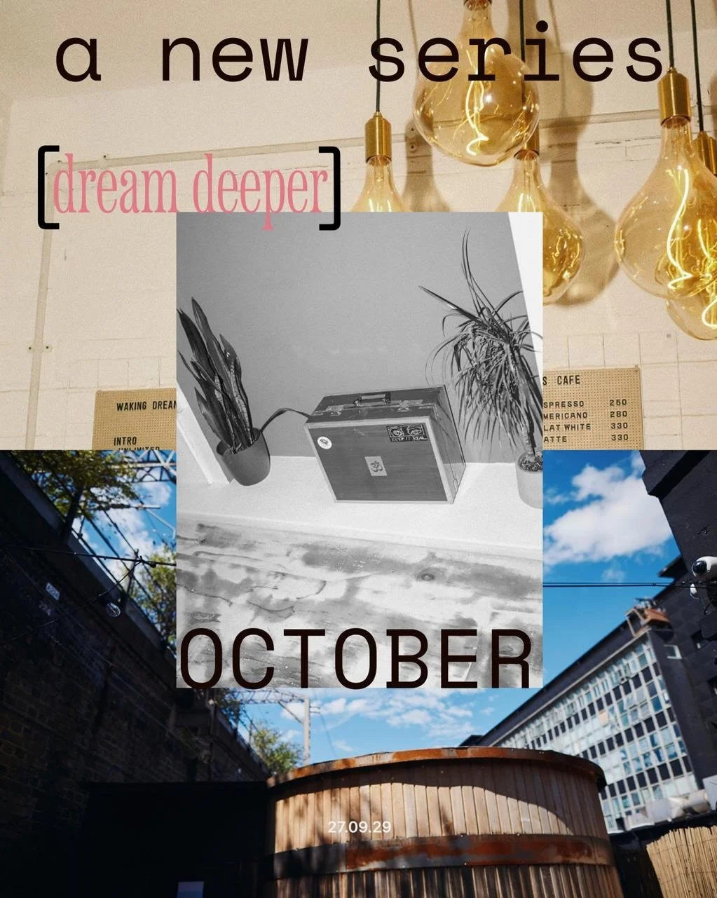 [dream deeper]

Our new workshop series with your favourite Waking Dreams faces. Longer versions of the classes you love, plus some new ideas to sink into. This is just the start.

SUNDAY SERVICE
Tone &amp; Flow Live w/ Jordan Mae Antoinette + DJ M&r