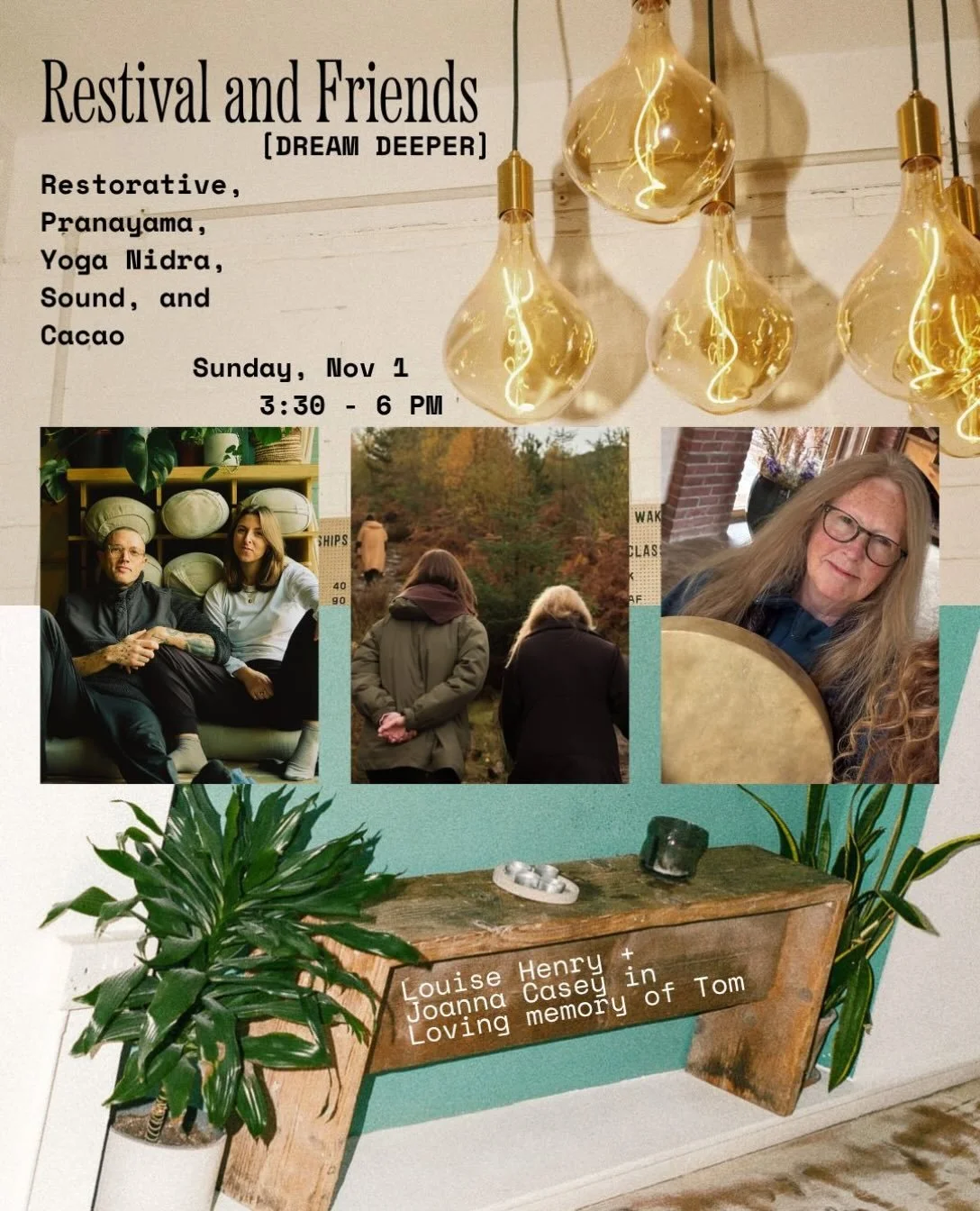 This Sunday&hellip; for Tom ❤️

@louisehenry__ is back with Restival, a project she began with Tom a few years back. They built something really special.

If you haven&rsquo;t yet experienced this you&rsquo;re in for a real treat. Think Restorative, 