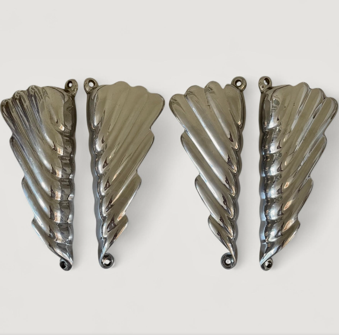 Italian 1950s Chrome Door Handles