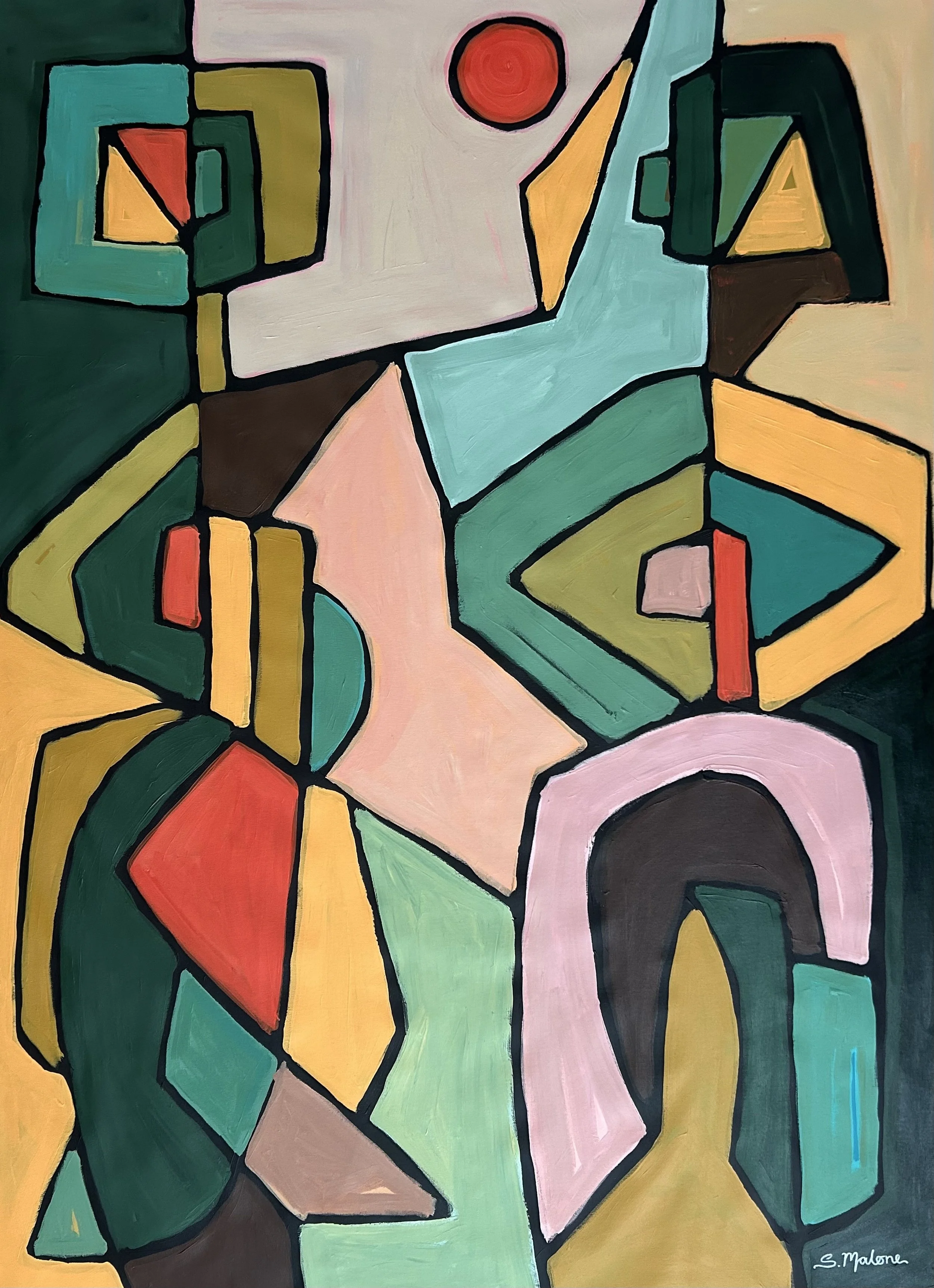 The Exchange (130x94cm) Acrylic on canvas