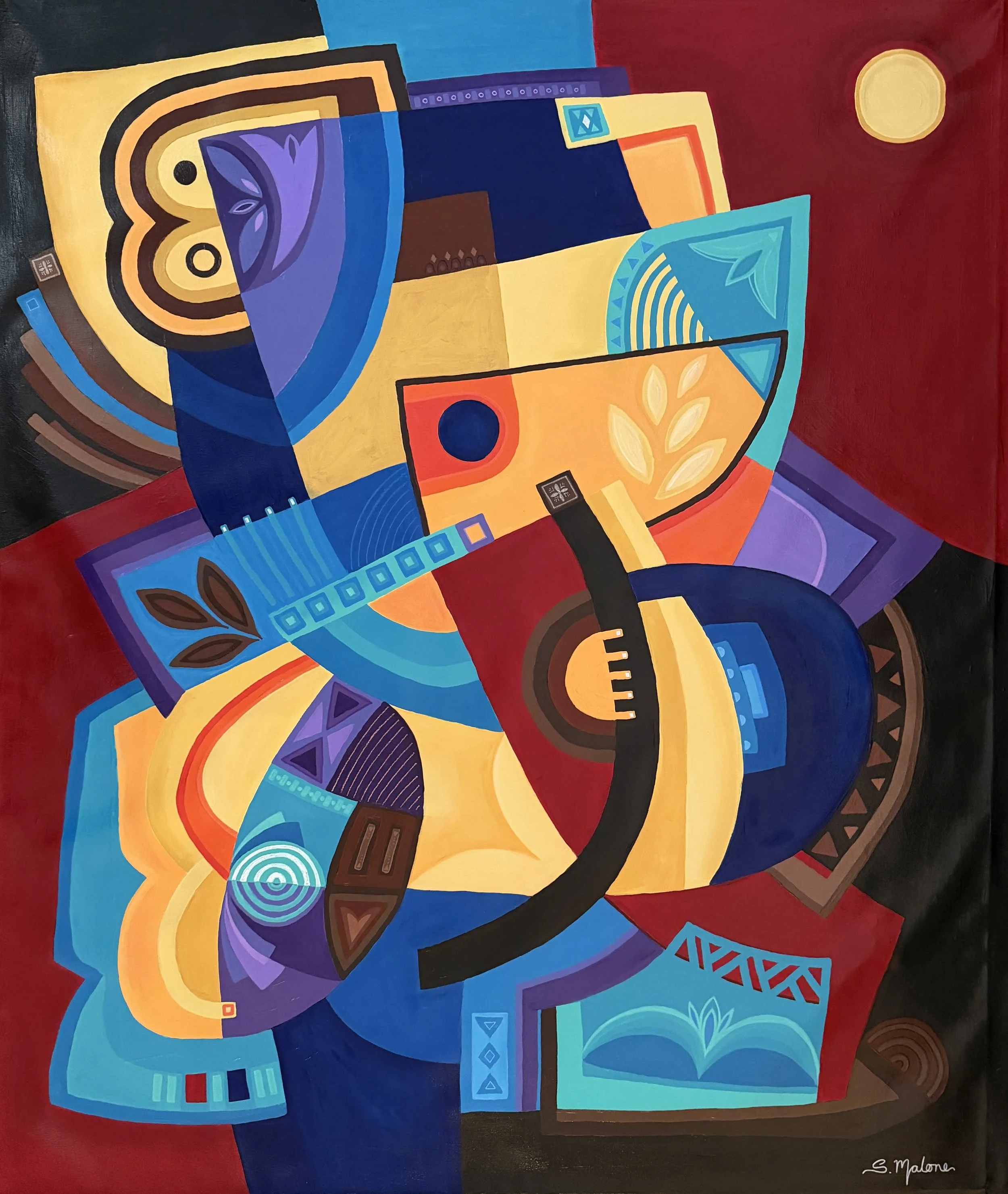 Play Me a Melody (120x100cm) Acrylic on canvas